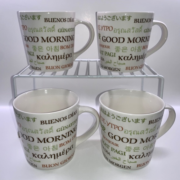 Starbucks Other - Starbucks 2006 Set 4 Good Morning Buenos Dias Mugs